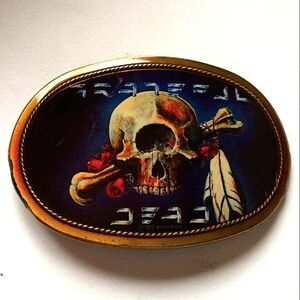 Rare vintage 1977 Grateful Dead Kelley Mouse belt buckle
